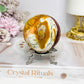 Large Mookaite Jasper Sphere on Stand 330g