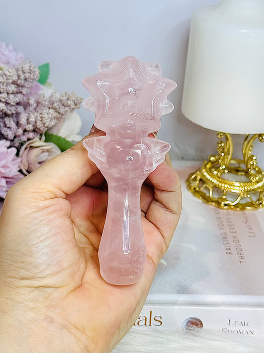FOR SUE Rose Quartz Fairy Wand 11cm