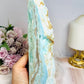 Large Blue Hemimorphite Druzy Tower 20cm