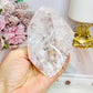 Large High Grade Clear Quartz Polished Freeform with Rainbows 346g