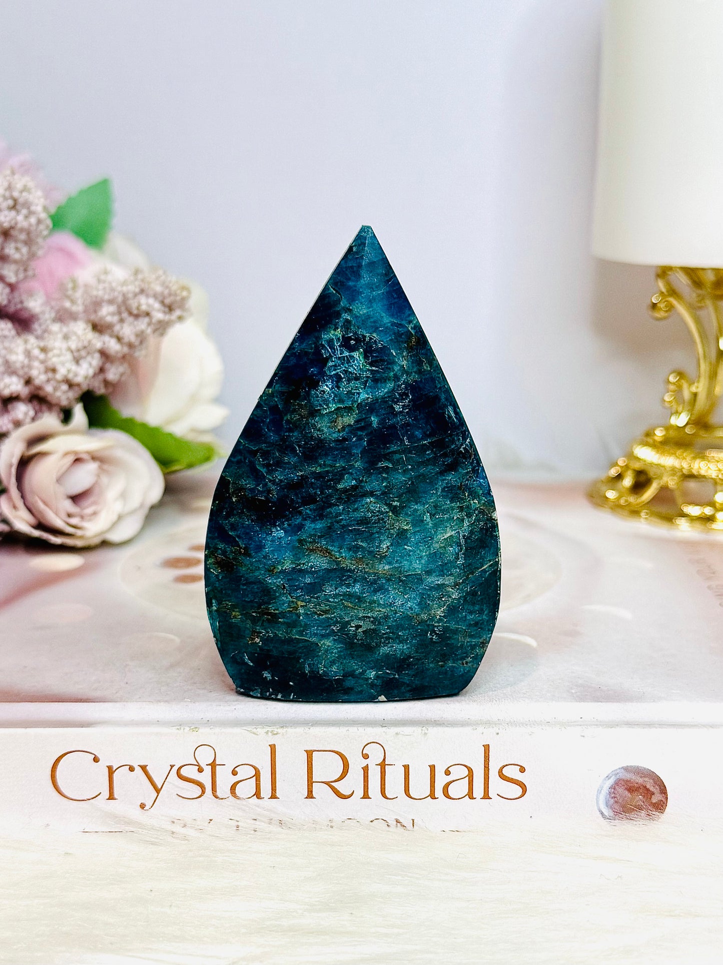 Blue Apatite Freeform | Flame 8cm