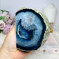 Blue (dyed) Agate Geode 12.5cm 771g