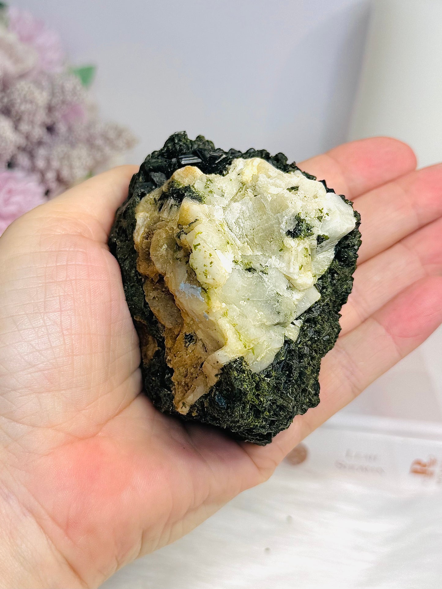 Large Natural Green Tourmaline Rough Specimen 302g