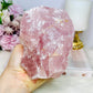 High Grade Large Raw Rough Rose Quartz Specimen 1.14KG