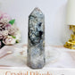 High Grade Blue Flower Agate Tower 10cm