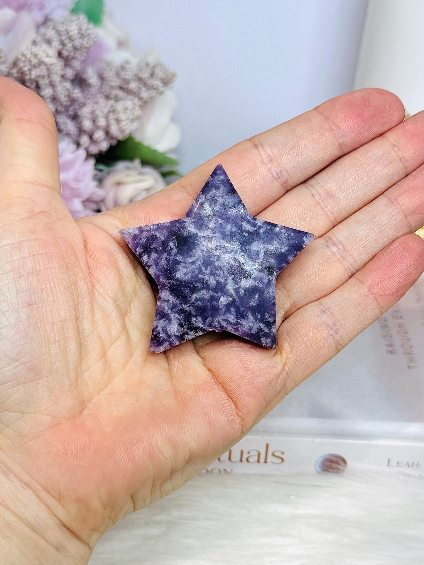 Lepidolite Carved Star