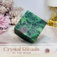 Ruby In Zoisite Carved Cube 383g