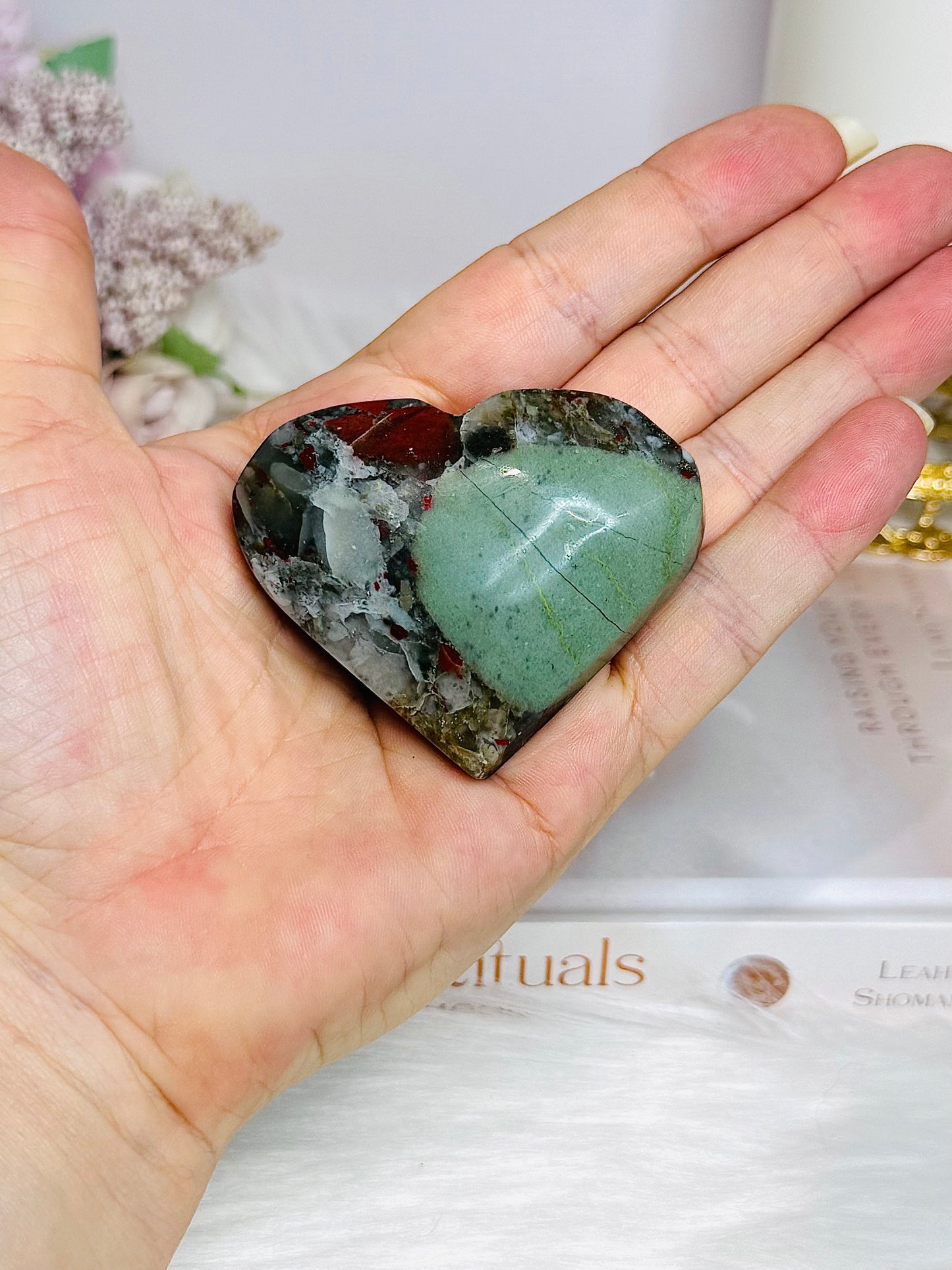 Dragons Blood Carved Heart 6cm