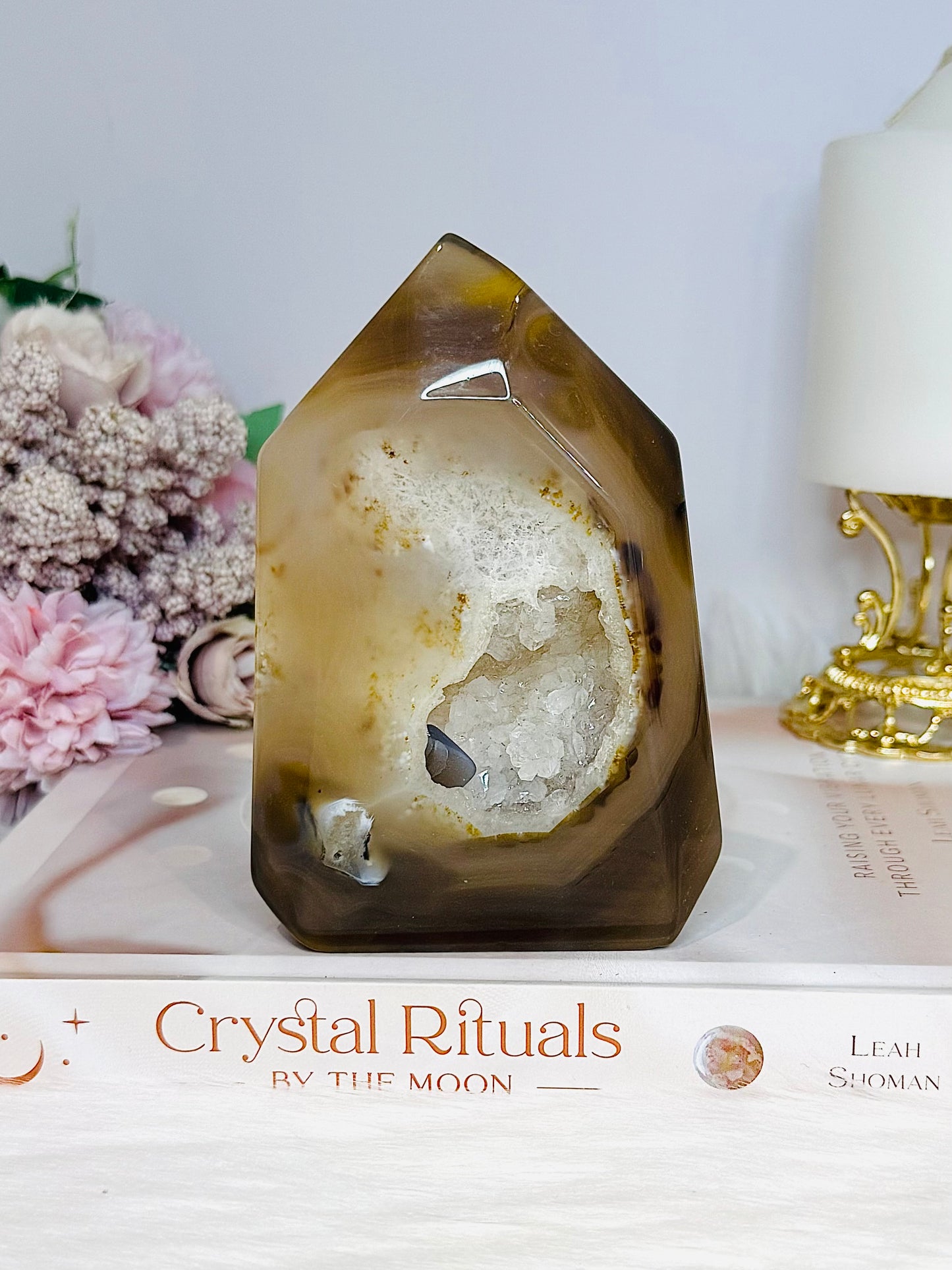 Druzy Agate Tower 12.5cm