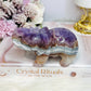 Amethyst X Mexican Lace Agate Elephant 11cm 367g