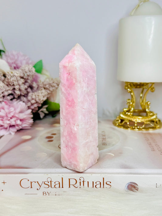 Pink Aragonite Tower 11cm