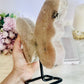 Huge 1.35KG 19.5cm Pink Amethyst Druzy Chunky Butterfly on Stand