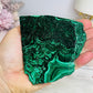 Large Thick Natural AAA Malachite Slab From Congo 9.5cm 262g