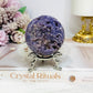 Natural Large Grape Agate | Chalcedony Sphere 247g On Stand