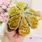 How Beautiful!!! Large Stunning Druzy Agate Lotus Flower Carving 519grams