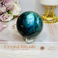 Large Labradorite Sphere on Stand 414g