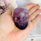 Beautiful Purple Fluorite Carved Skull 7cm