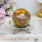 Polychrome Agate Sphere on Stand 205g
