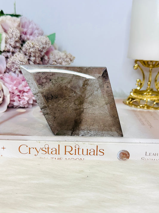 Smokey Quartz Large Diamond with Inclusions 11cm