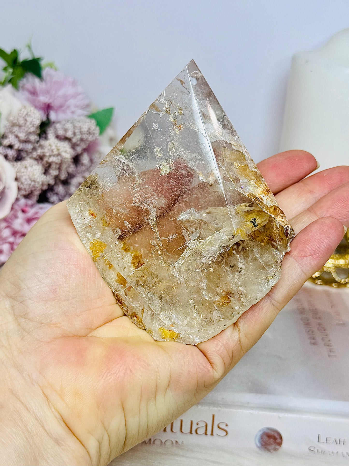 Large Natural Golden Healer In Quartz Freeform 10.5cm 375g