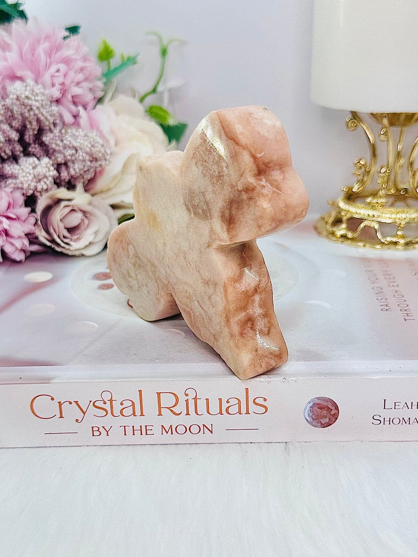 Pink Amethyst Carved Bee 11cm
