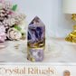 Chevron Amethyst Chunky Tower 7cm