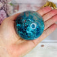 Absolutely Incredible High Grade Chrysocolla Sphere on Stand 339grams