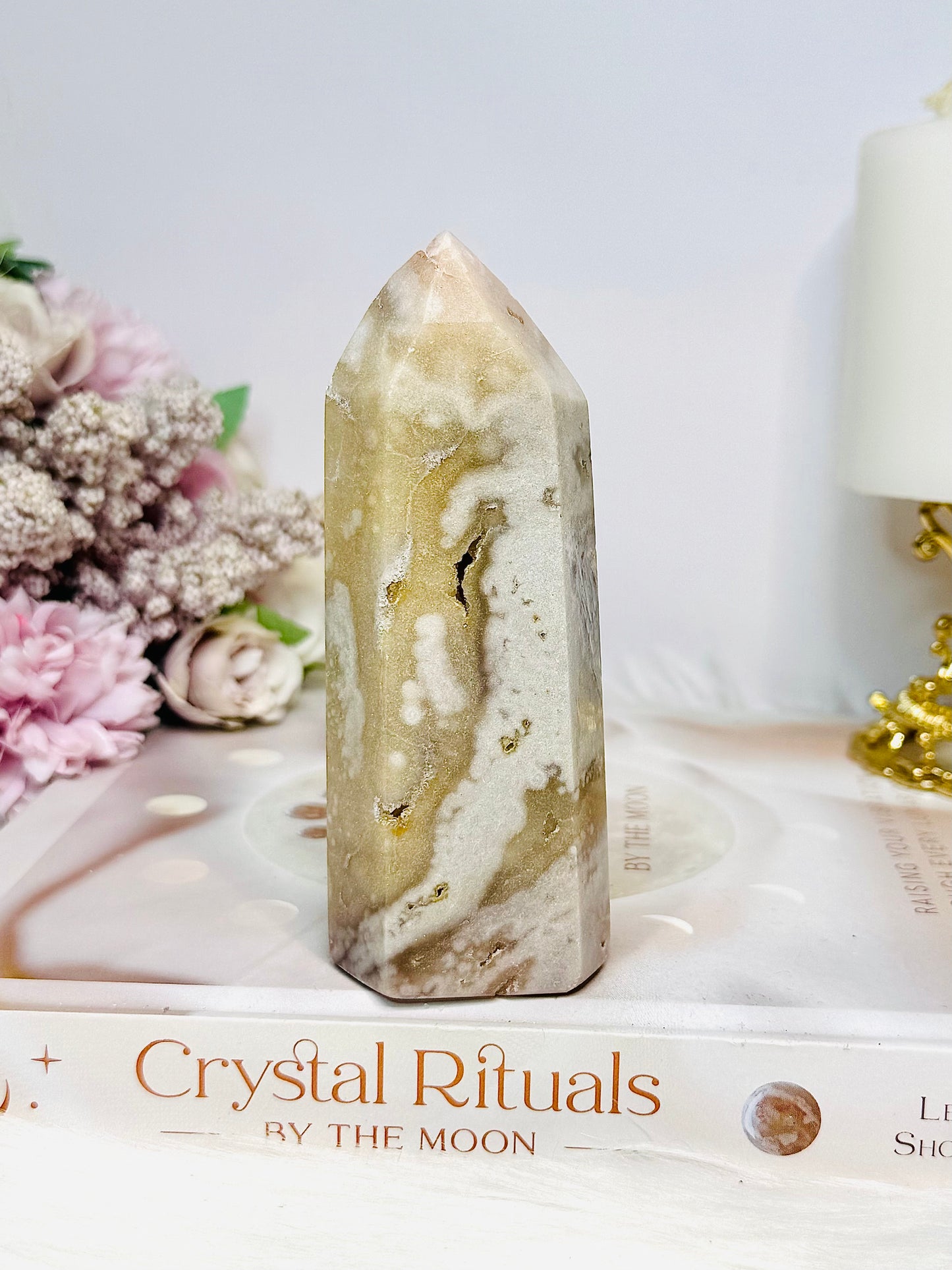 Pink Amethyst Druzy Tower 11cm