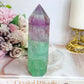 High Grade Rainbow Fluorite Tower Full of Rainbows 13.5cm