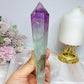 Watermelon Fluorite Tower | Wand with Rainbows 15.5cm