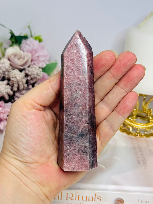 Strawberry Quartz High Grade Tower 12cm