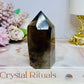 Smokey Quartz Chunky Tower 8cm ~ Discounted as chip on tip