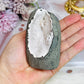 Natural Amethyst & Apophyllite In Basalt Freeform 273grams