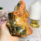 High Grade Ocean Jasper Carved Flame 13cm 1.1KG