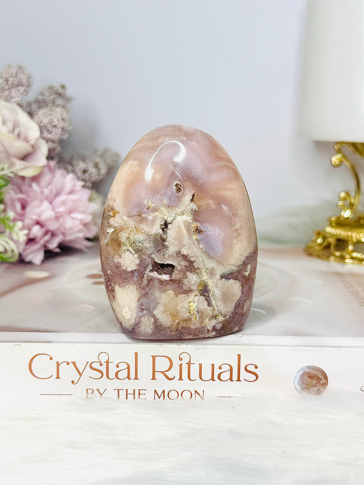 High Grade Druzy Flower Agate Freeform 7cm