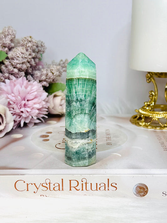 Green Calcite Tower 9cm