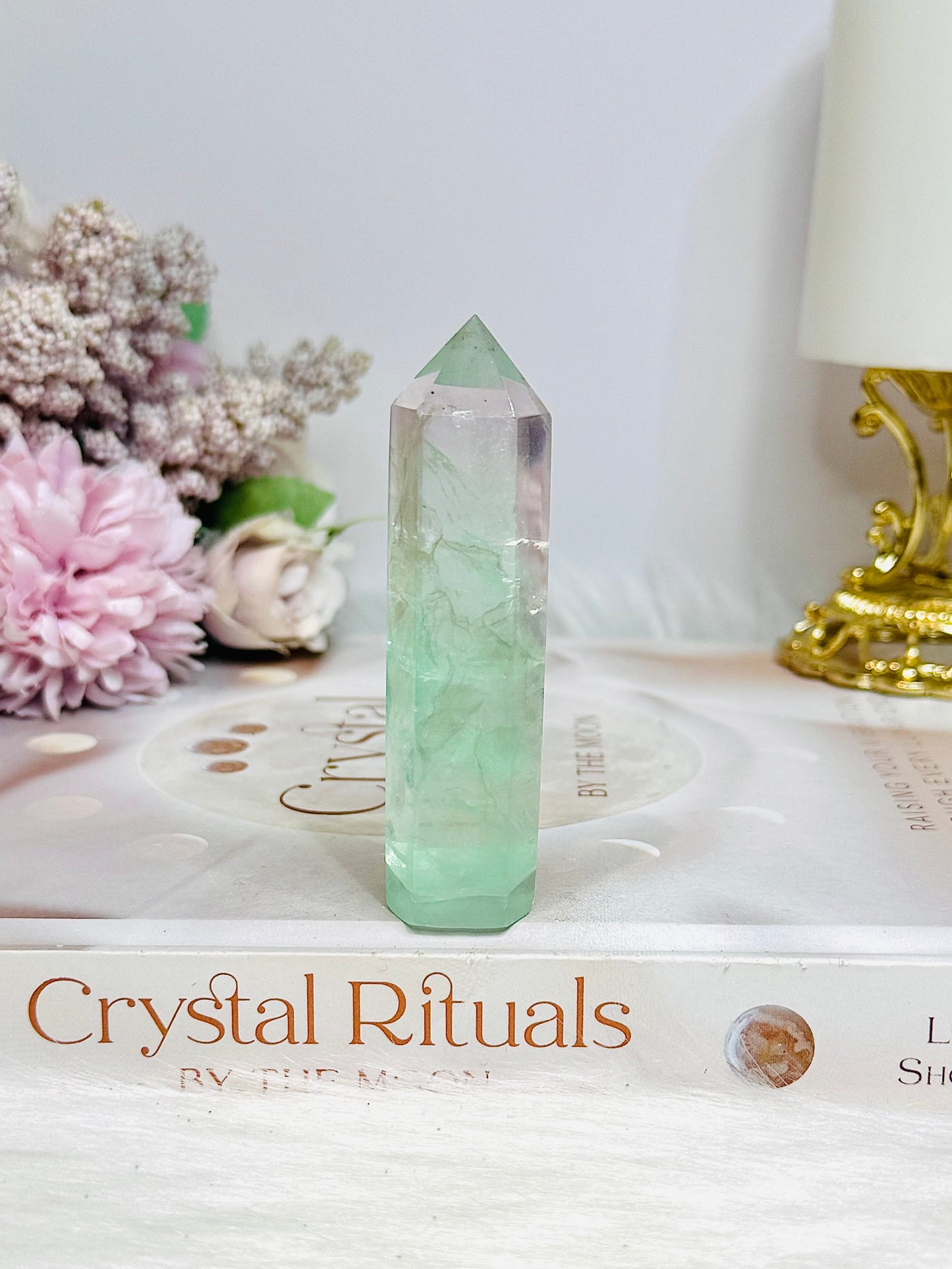 Watermelon Fluorite Tower 8cm