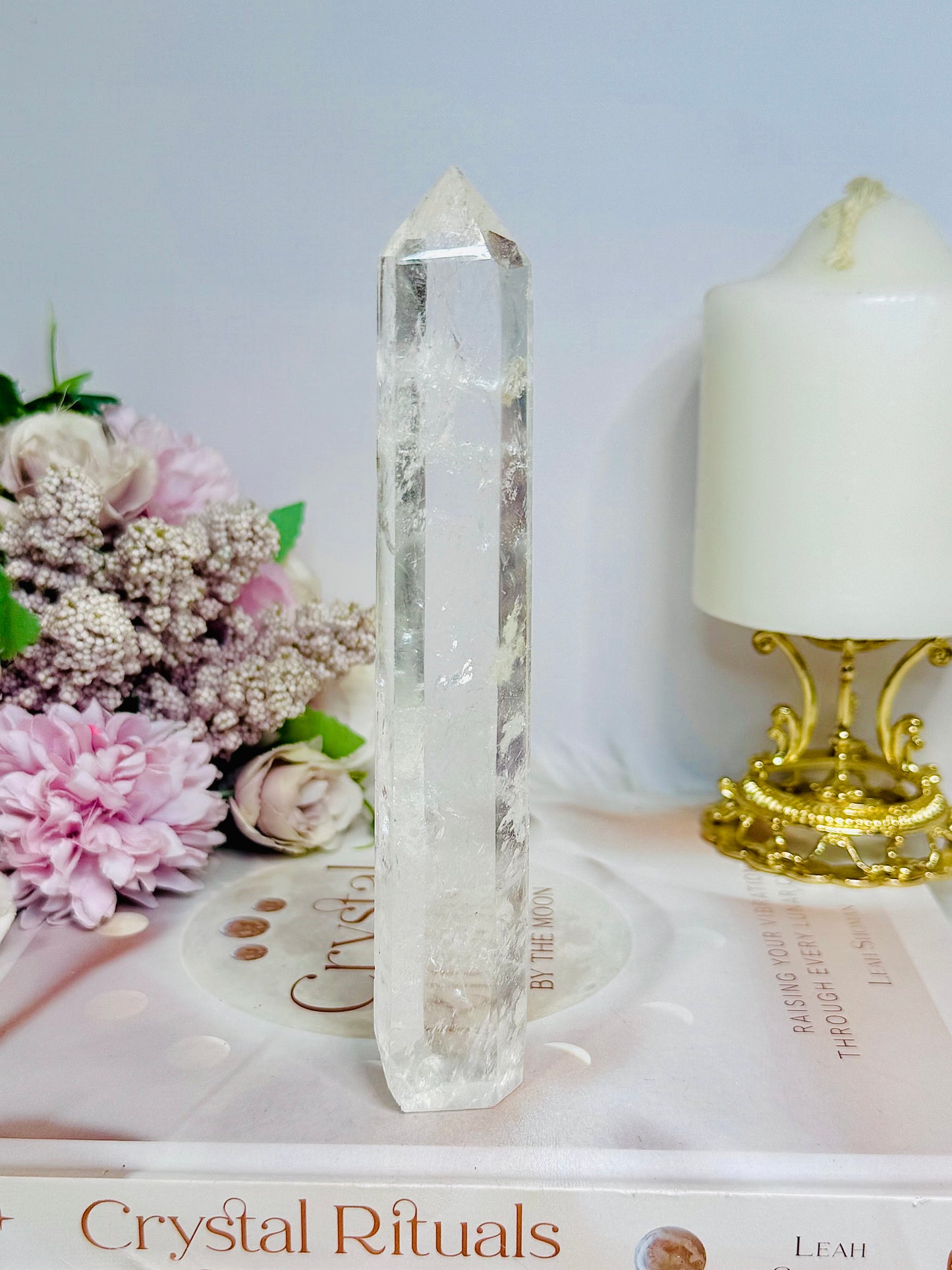 High Grade Clear Quartz Tower 15.5cm