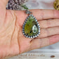 Gorgeous Large Prehnite Pendant In Gift Bag