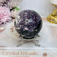 Large Pink Purple Tourmaline Sphere on Stand 328g