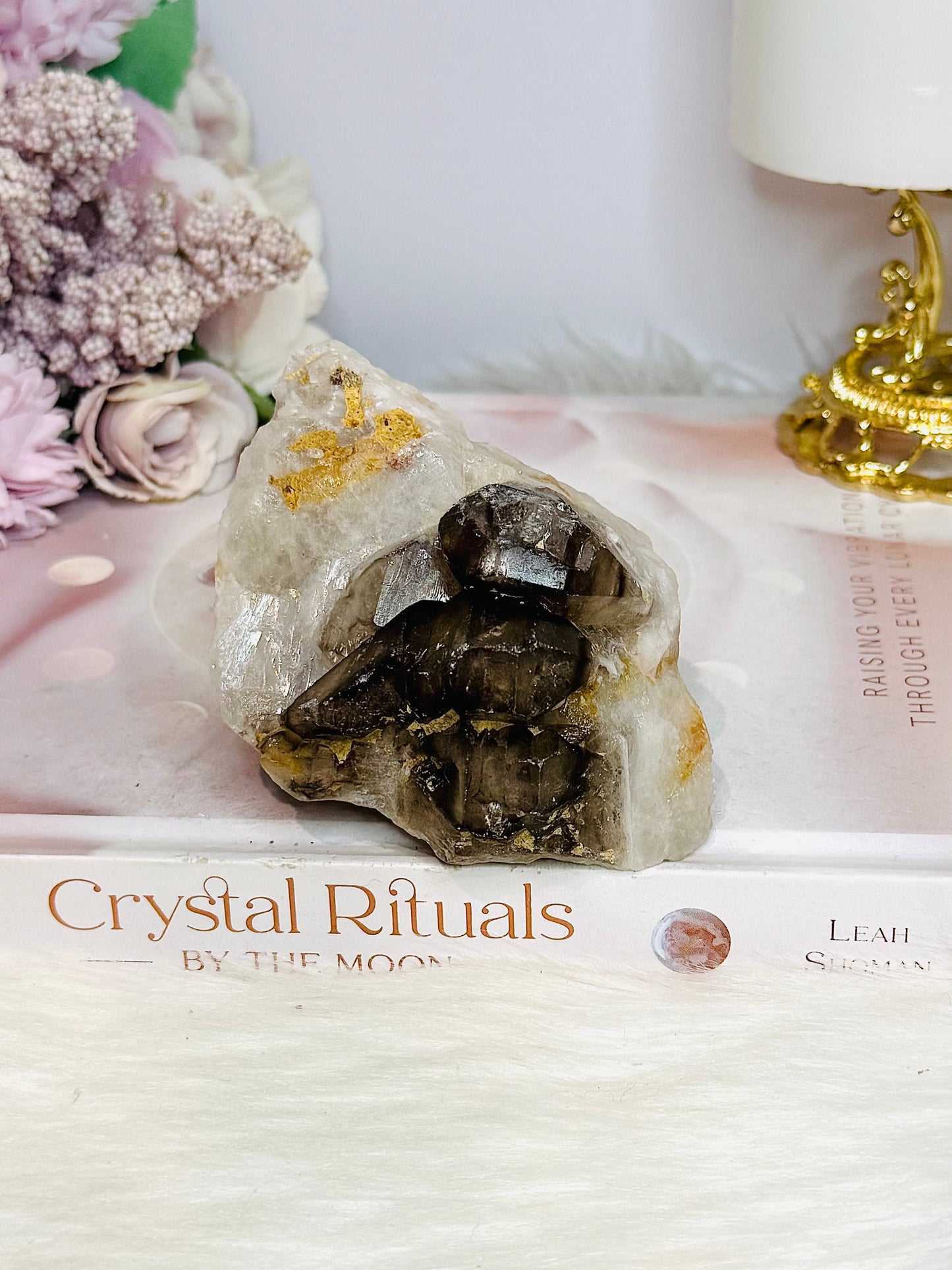 Natural Elestial Alligator Quartz Specimen 340g