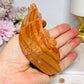 Chunky Large Orange Jasper Snail 11.5cm 296g