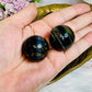 Rare Blue Flash Tigers Eye Small Spheres $15 each