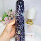 High Grade Purple Mica Tower 29cm 1.38KG
