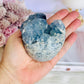 Blue Celestite Chunky Natural Druzy Freeform On Stand 535grams