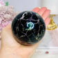 Large Fluorite Sphere with Rainbows 728g On Stand