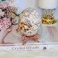 Druzy Flower Agate Egg On Stand 351grams