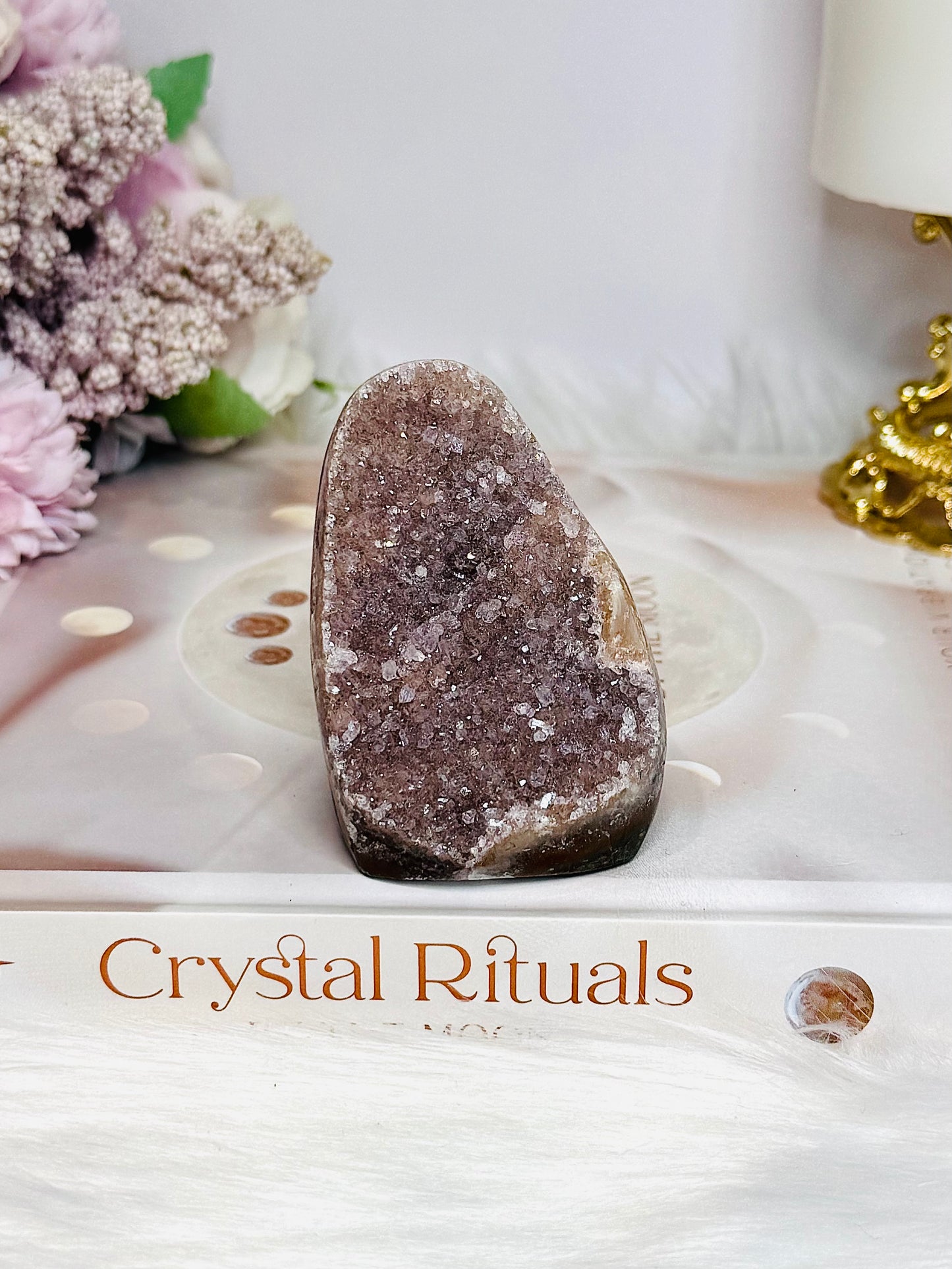 Galaxy Amethyst Base Cut Cluster 7cm