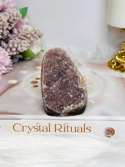 Galaxy Amethyst Base Cut Cluster 7cm