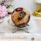 Druzy Red Moss Agate Sphere On Stand 271g